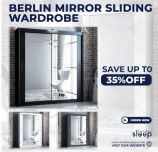 Berlin Mirror Sliding Wardrobe