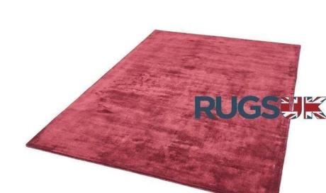 Katherine Carnaby Chrome Rug by Asiatic Carpets in Claret Colour