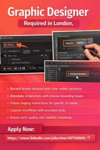 Graphic Designer Required in London