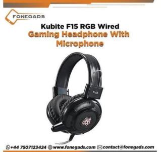 Buy Bulk Kubite F15 RGB Wired Gaming Headphone With Microphone in UK