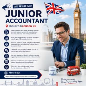 Junior Accountant Required in London
