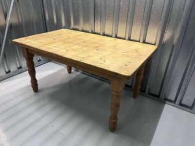 Large pine dining table