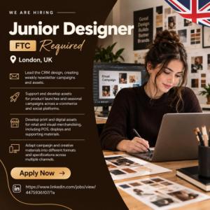 Junior Designer FTC Required in London