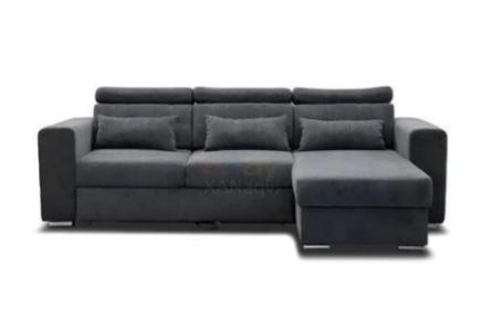 Premium Quality Plush Velvet Luca Corner Sofa Bed With Storage