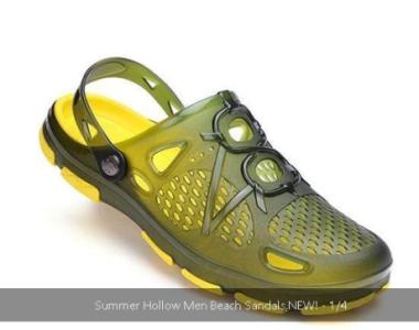 Summer Hollow Men Beach Sandals,NEW!