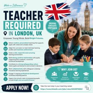 Teacher Required in London