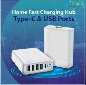 Buy Bulk Home Fast Charging Hub Type-C & USB Ports in Ireland