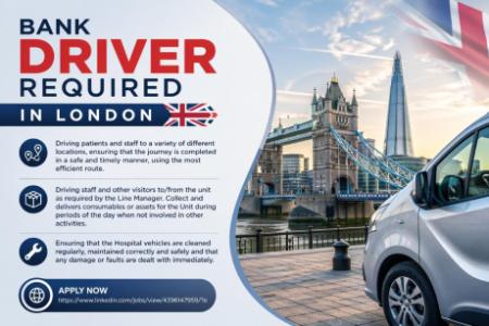 Bank Driver Required in London