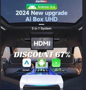 8+128G Carlinkit TV Box Android 13 Wireless Carplay Car Box Mini Android Auto Wireless Adapter