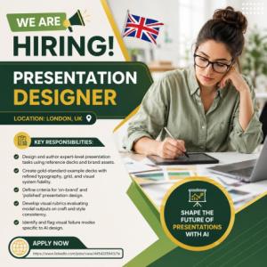 Presentation Designer Required in London