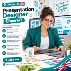Presentation Designer Required in London