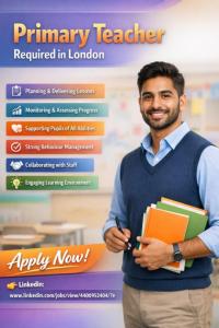 Primary Teacher Required in London