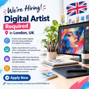 Digital Artist Required in London