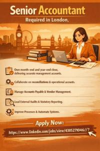 Senior Accountant Required in London