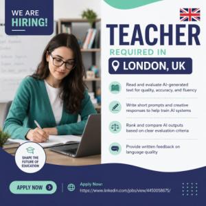 Teacher Required in London