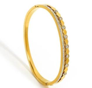 Stunning Gold Diamante Bracelet by Glamourize Luxury & Glamour