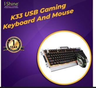 Buy Bulk K 33 USB GAMING KEYBOARD AND MOUSE in UK