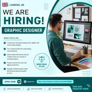 Graphic Designer Required in London