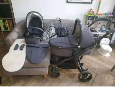 Egg Stroller Pram Buggy + Bassinet + Accessories