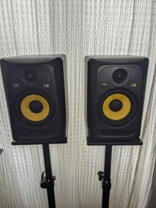 Pair of monitor speakers