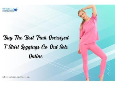 Buy The Best Pink Oversized T-Shirt & Leggings Co-Ord Set Online