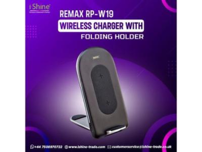 Buy Bulk Remax RP-W19 Wireless Charger with Folding Holder in UK