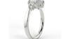 Pear Three Stone White Gold Ring for Sale