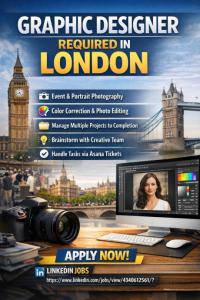 Graphic Designer Required in London