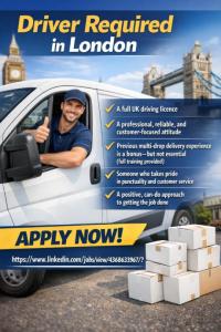 Driver Required in london