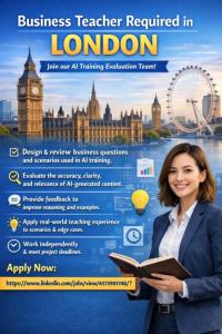 Business Teacher Required in London
