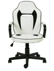 Argos Home Mid Back Gaming/Office Chair - Black & White