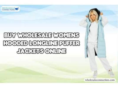 Buy Wholesale Womens Hooded Longline Puffer Jackets Online