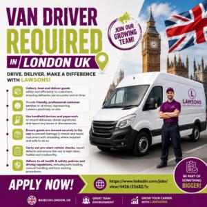 Van Driver Required in London