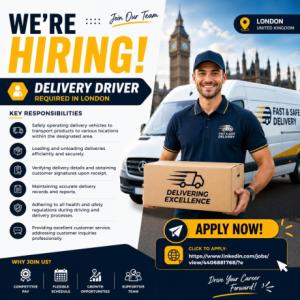 Delivery Driver Required in London
