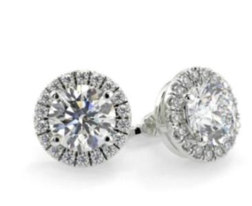 Round Halo Microset Earring