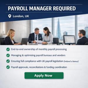 Payroll Manager Required in London