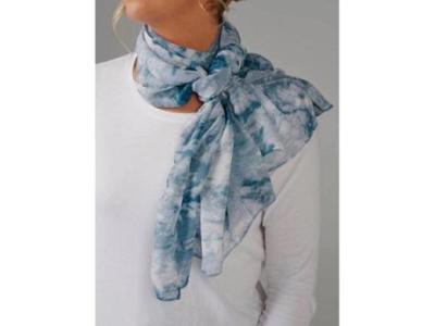 Blue chiffon scarf for sale