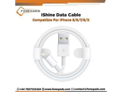 Buy Bulk IShine Data Cable Compatible For IPhone 5/6/7/8/X in UK
