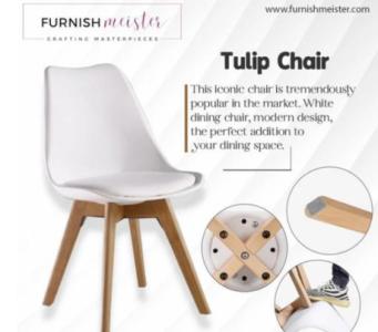 Buy Modern Mid-Century Eames Style Seating Tulip Chair in UK