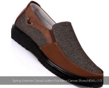 Spring Summer Casual Loafers Flat Mens Canvas Shoes,NEW!