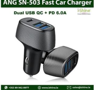 Buy Bulk ANG SN-503 Dual USB Fast Car Charger in Ireland