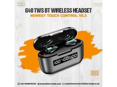 Buy Bulk G40 TWS wireless Headset Newest Touch Control V5.3 Earbuds in UK