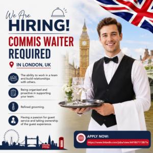 Commis Waiter Required in London