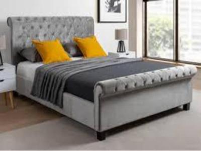 New Sleigh Double Bed for Sale - Cash on Delivery for Customer Satisfaction
